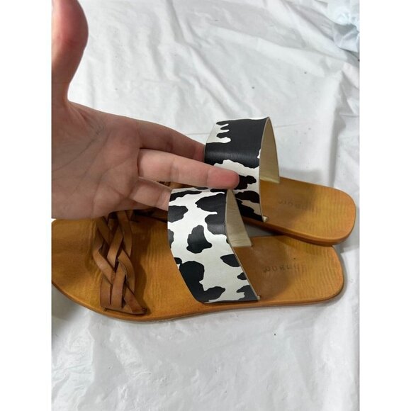 BAMBOO Moon Dance  sandals Size 8.5 COW PRINT - Picture 9 of 12